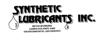 SYNTHETIC LUBRICANTS INC. METALWORKING LUBRICOOLANTS AND ENVIRONMENTAL ABSORBENTS logo
