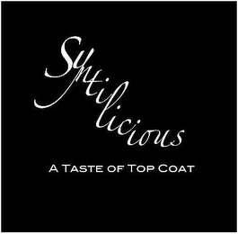 SYNTILICIOUS A TASTE OF TOP COAT logo