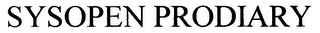 SYSOPEN PRODIARY logo
