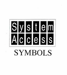 SYSTEM ACCESS SYMBOLS logo