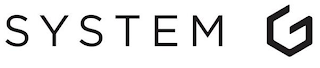 SYSTEM G logo