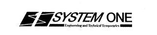 SYSTEM ONE ENGINEERING AND TECHNICAL TEMPORARIES S1 logo