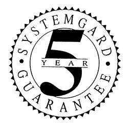 SYSTEMGARD 5 YEAR GUARANTEE logo