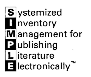 SYSTEMIZED INVENTORY MANAGEMENT FOR PUBLISHING LITERATURE ELECTRONICALLY logo