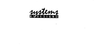 SYSTEMS BY DESIGN INC.