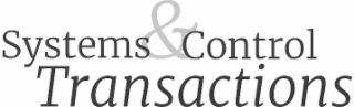 SYSTEMS & CONTROL TRANSACTIONS logo