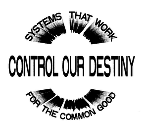 SYSTEMS THAT WORK CONTROL OUR DESTINY FOR THE COMMON GOOD logo