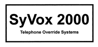 SYVOX 2000 TELEPHONE OVERRIDE SYSTEMS logo