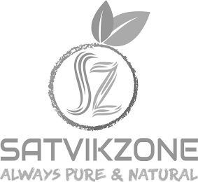 SZ SATVIKZONE ALWAYS PURE & NATURAL logo
