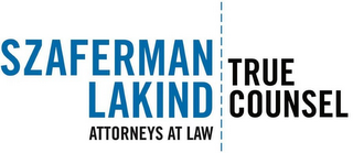 SZAFERMAN LAKIND ATTORNEYS AT LAW TRUE COUNSEL logo
