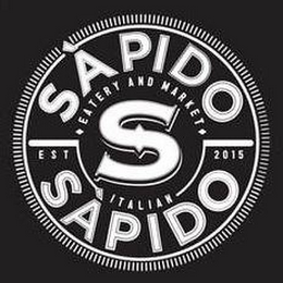 SÀPIDO EATERY AND MARKET EST 2015 S ITALIAN SÀPIDO logo