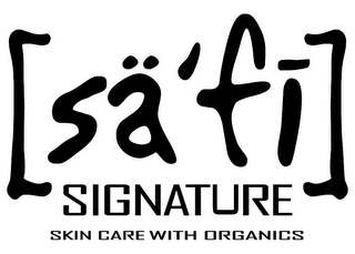 [SÄ'FI] SIGNATURE SKIN CARE WITH ORGANICS logo