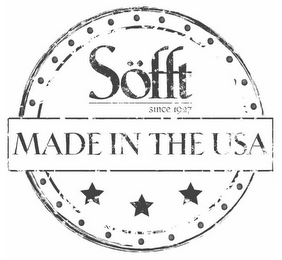 SÖFFT SINCE 1927 MADE IN THE USA logo