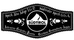 SÜDTIROL SPECK ALTO ADIGE I.G.P. SÜDTIROLER SPECK G.G.A. INDICAZIONE GEOGRAFICA PROTETTA GESCHÜTZTE GEOGRAPHISCHE ANGABE logo