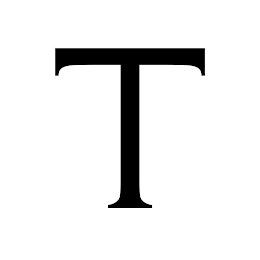 T logo