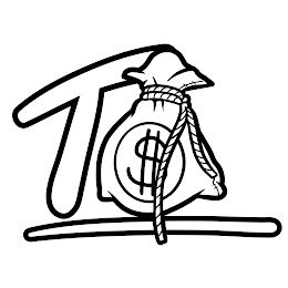 T $ logo