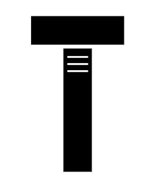 T logo