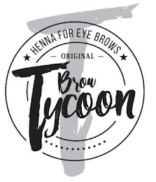 T BROW TYCOON HENNA FOR EYE BROWS - ORIGINAL - logo