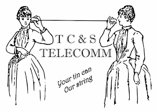 T C & S TELECOM YOUR TIN CAN OUR STRING logo