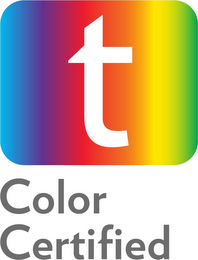 T COLOR CERTIFIED logo
