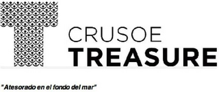 T CRUSOE TREASURE "ATESORADO EN EL FONDO DEL MAR" logo