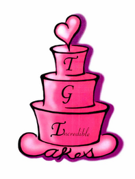 T G INCREDIBLE CAKES T G INCREDIBLE CAKES logo