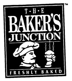 T-H-E BAKER'S JUNCTION FRESHLY BAKED logo