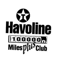 T HAVOLINE 100000 MILES PLUS CLUB logo
