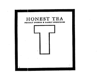 T HONEST TEA FRESHLY BREWED & BARELY SWEETENED logo