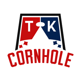 T K CORNHOLE logo