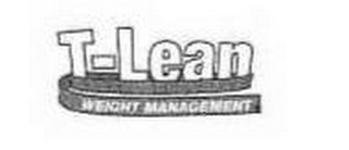 T-LEAN WEIGHT MANAGEMENT logo