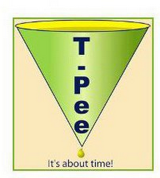 T - PEE IT'S ABOUT TIME logo