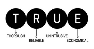 T R U E THOROUGH RELIABLE UNINTRUSIVE ECONOMICAL logo