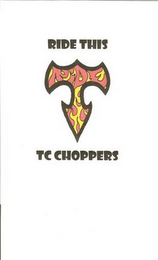 T RIDE THIS TC CHOPPERS logo
