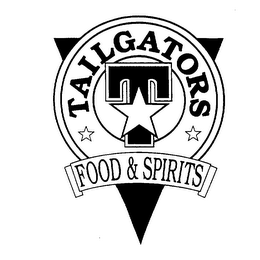 T TAILGATORS FOOD & SPIRITS logo