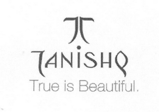 T TANISHQ TRUE IS BEAUTIFUL. logo