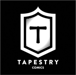 T TAPESTRY COMICS logo