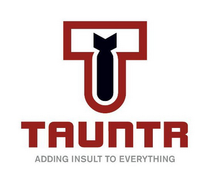 T TAUNTR ADDING INSULT TO EVERYTHING logo