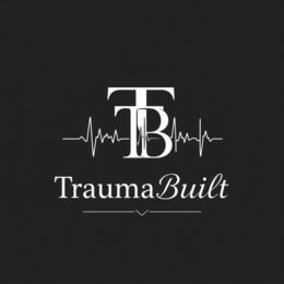 T TB TRAUMA BUILT logo