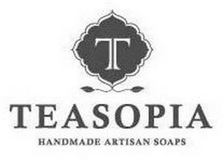 T TEASOPIA HANDMADE ARTISAN SOAPS logo