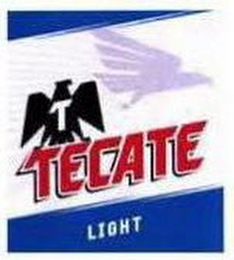 T TECATE LIGHT logo