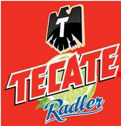 T TECATE RADLER logo