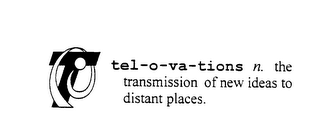 T TEL-O-VA-TIONS N. THE TRANSMISSION OF NEW IDEAS TO DISTANT PLACES. logo