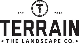 T TERRAIN THE LANDSCAPE CO. EST. 2018 logo