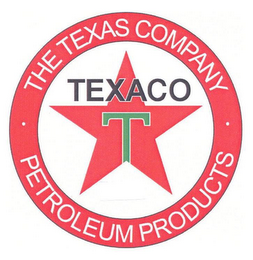 T TEXACO · THE TEXAS COMPANY · PETROLEUM PRODUCTS logo