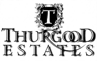 T THURGOOD ESTATES 2003 logo