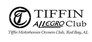 T TIFFIN ALLEGRO CLUB TIFFIN MOTORHOMES OWNERS CLUB, RED BAY, AL logo
