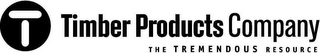 T TIMBER PRODUCTS COMPANY THE TREMENDOUS RESOURCE logo