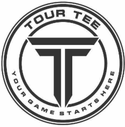 T TOUR TEE YOUR GAME STARTS HERE logo