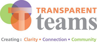 T TRANSPARENT TEAMS CREATING: CLARITY CONNECTION COMMUNITY logo